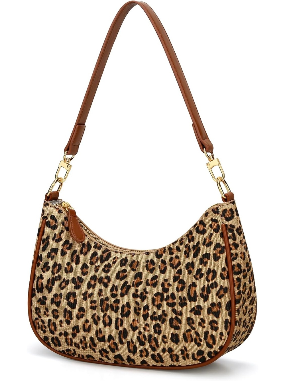 〽️ Women's Leopard Cute Hobo Clutch Purses Zipper Tote Shoulder Handbags